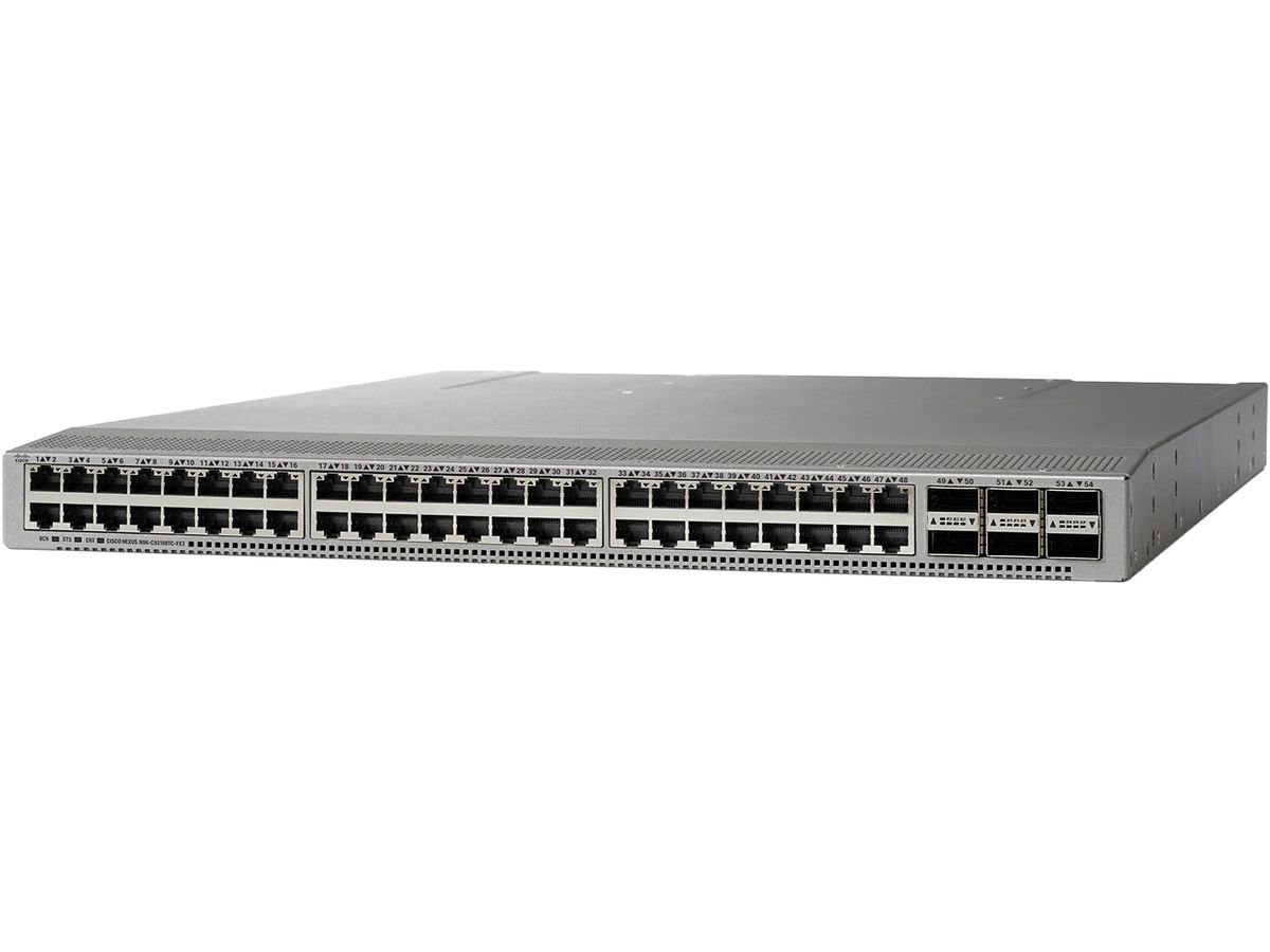 Cisco Nexus N9K-C93180YC-FX-24 commutateur réseau Géré L2/L3 Gigabit Ethernet (10/100/1000) Connexion Ethernet, supportant l'alimentation via ce port (PoE) Gris