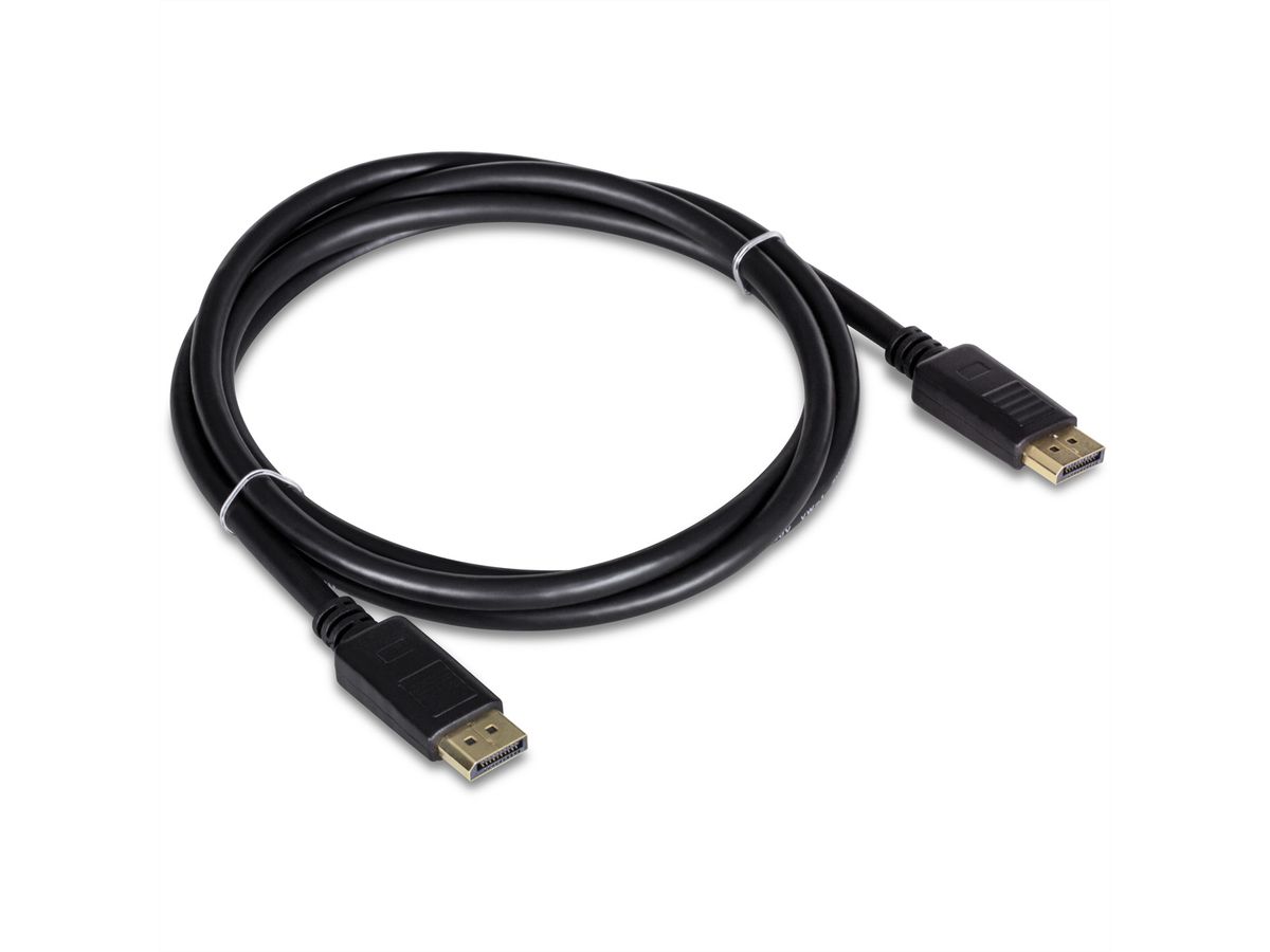 TRENDnet TK-DP06/2 Câble DiplayPort 1.2, Pack de 2, noir, 1,8 m