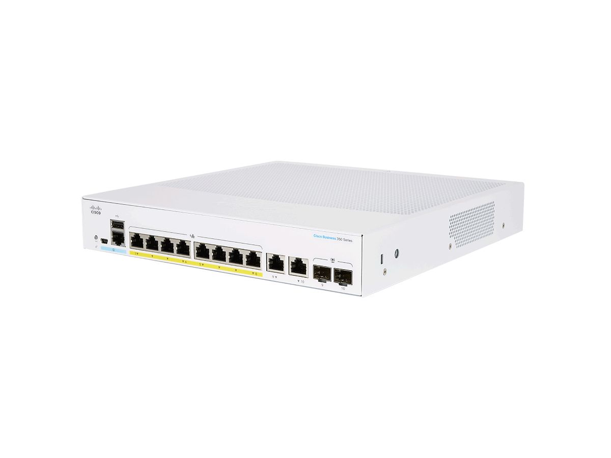 Cisco CBS250 Géré L3 Gigabit Ethernet (10/100/1000) Connexion Ethernet, supportant l'alimentation via ce port (PoE) Gris