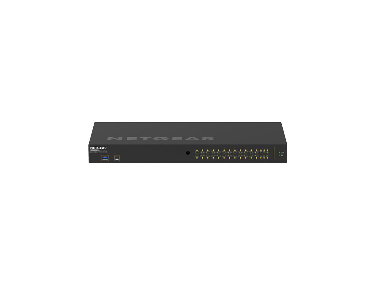 NETGEAR GSM4230P-100EUS commutateur réseau Géré L2/L3 Gigabit Ethernet (10/100/1000) Connexion Ethernet, supportant l'alimentation via ce port (PoE) 1U Noir