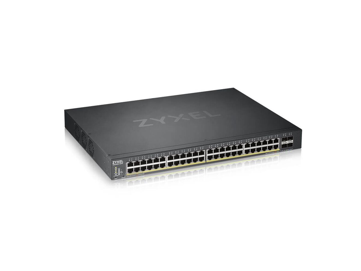 ZyXEL XGS1930-52HP Géré L3 Gigabit Ethernet (10/100/1000) Noir Connexion Ethernet, supportant l'alimentation via ce port (PoE)