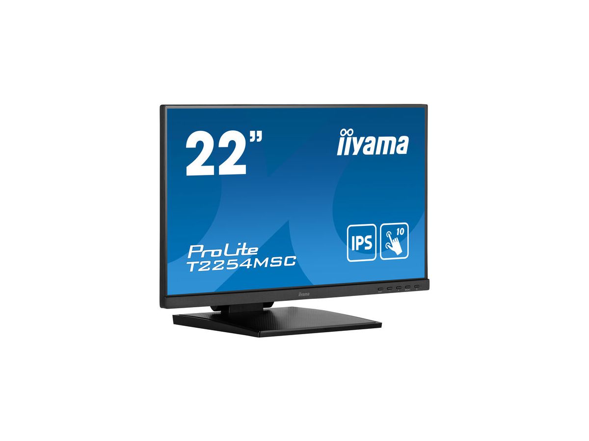 iiyama ProLite T2254MSC-B1AG écran plat de PC 54,6 cm (21.5") 1920 x 1080 pixels Full HD LED Écran tactile Noir
