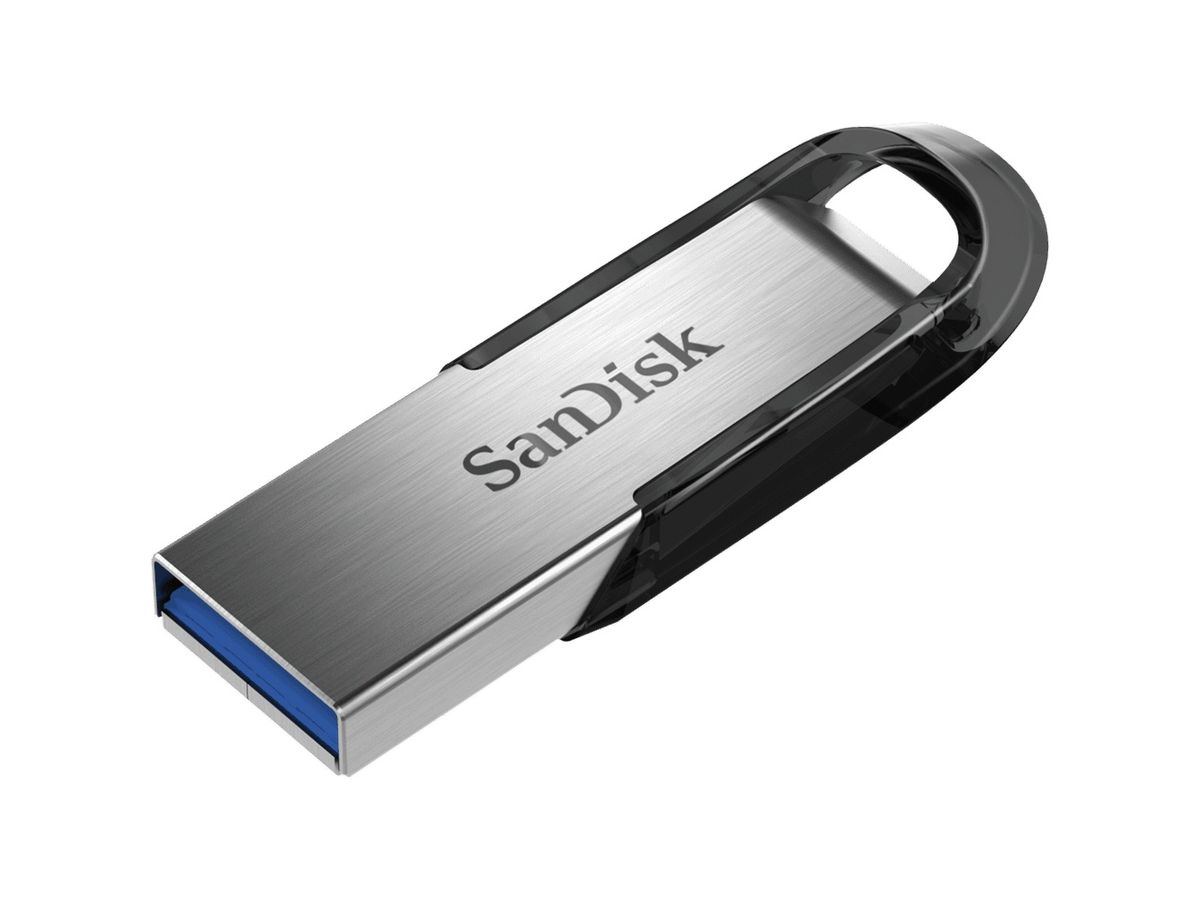 SanDisk ULTRA FLAIR lecteur USB flash 128 Go USB Type-A 3.2 Gen 1 (3.1 Gen 1) Noir, Argent
