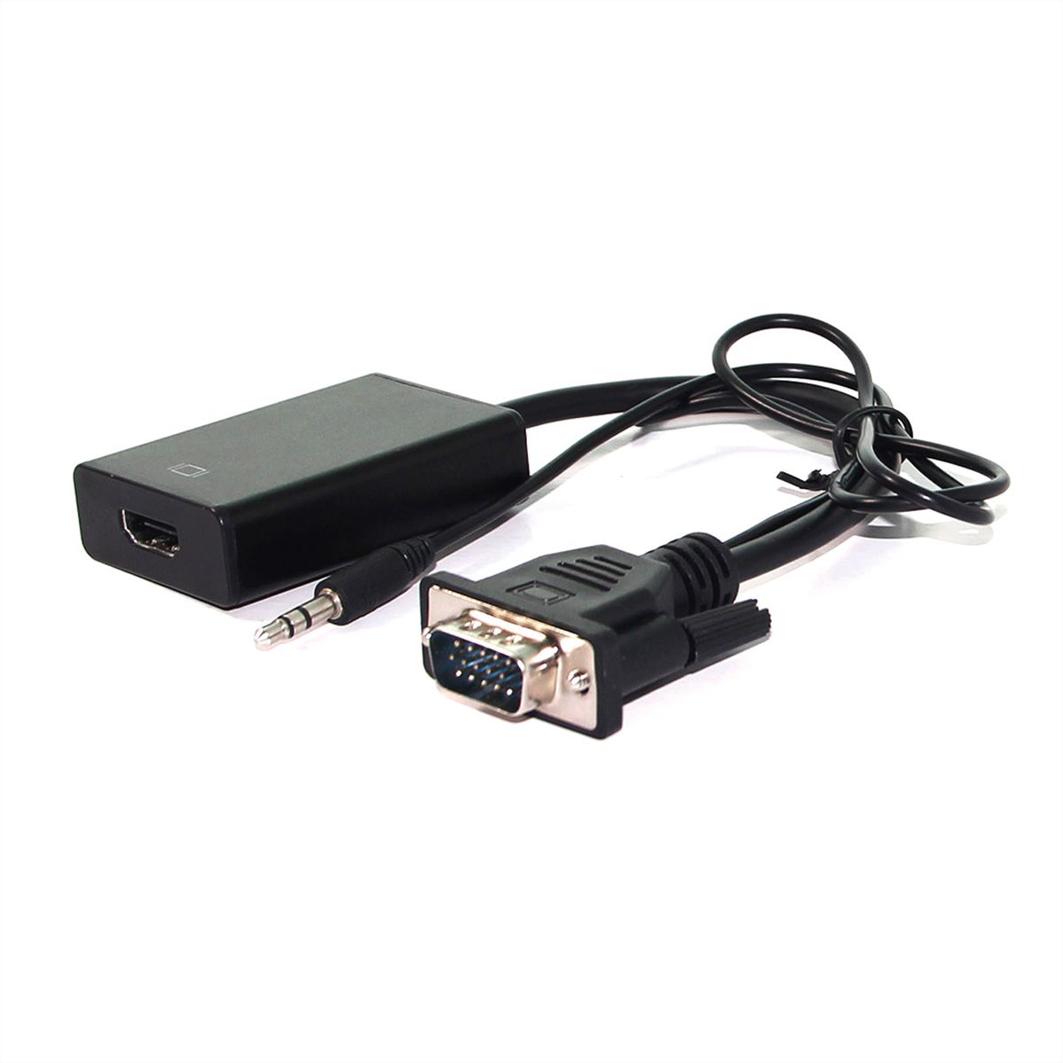 Sans Marque Convertisseur VGA mâle Vers HDMI Femelle + Audio à