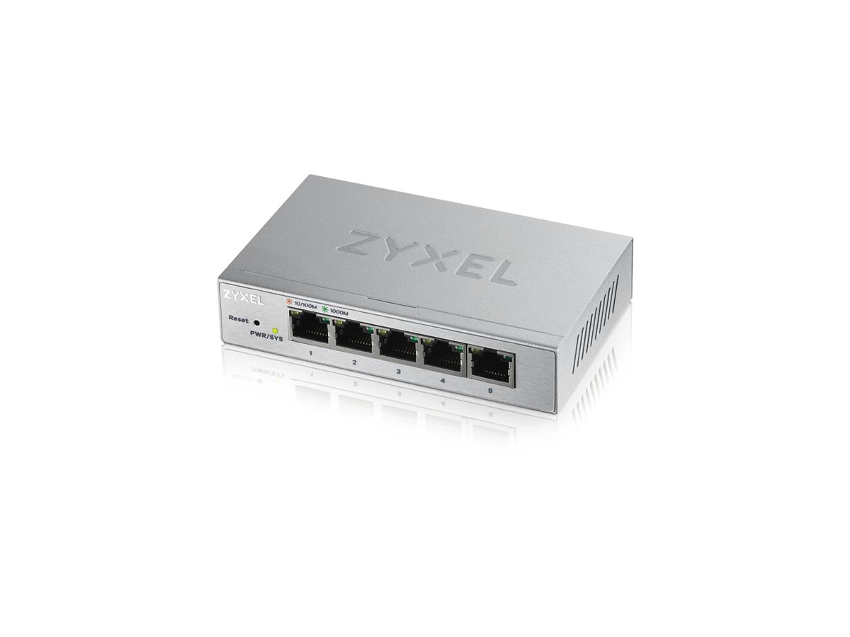 Zyxel GS1200-5 Géré Gigabit Ethernet (10/100/1000) Argent