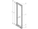 SCHROFF Varistar Cadre d'armoire pivotant pour largeur 600 mm, 120°, 24 U