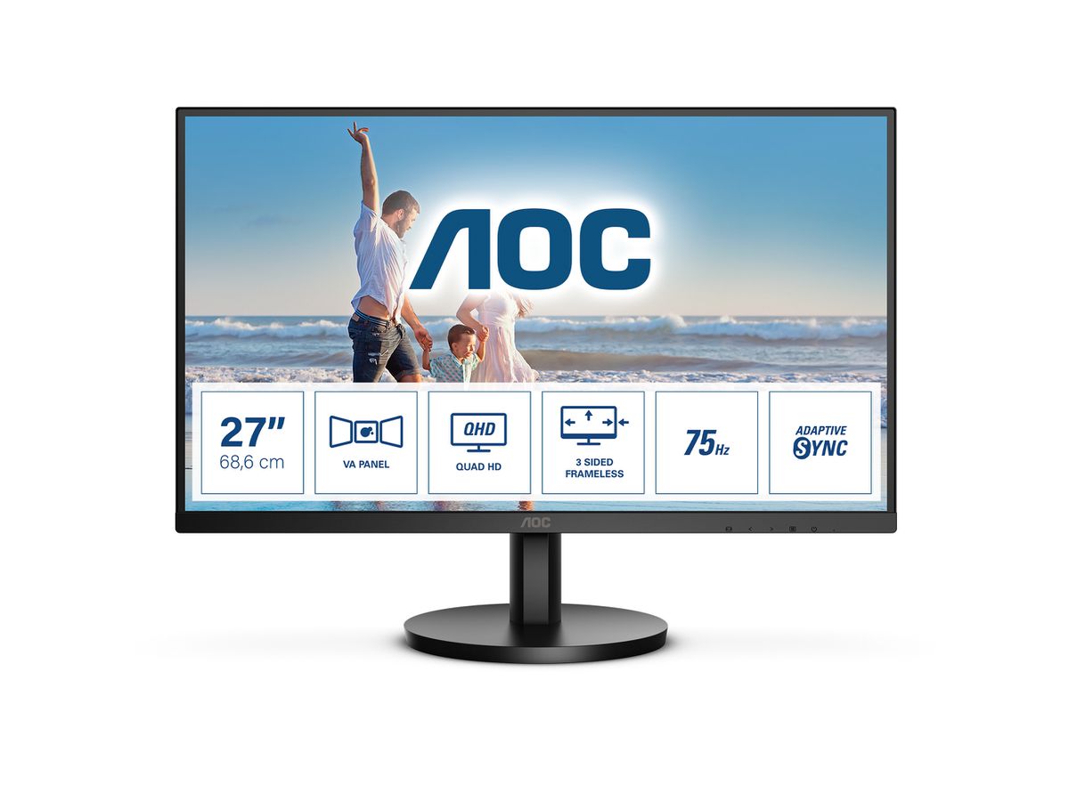 AOC Q27B3MA LED display 68,6 cm (27") 2560 x 1440 pixels Quad HD Noir