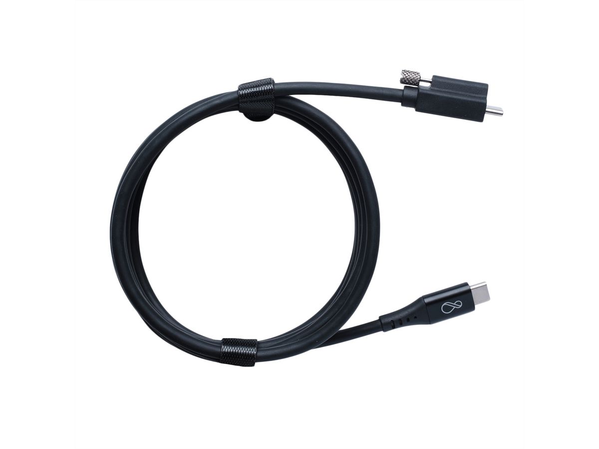BACHMANN Ochno Câble USB-C avec vis 2,0m noir