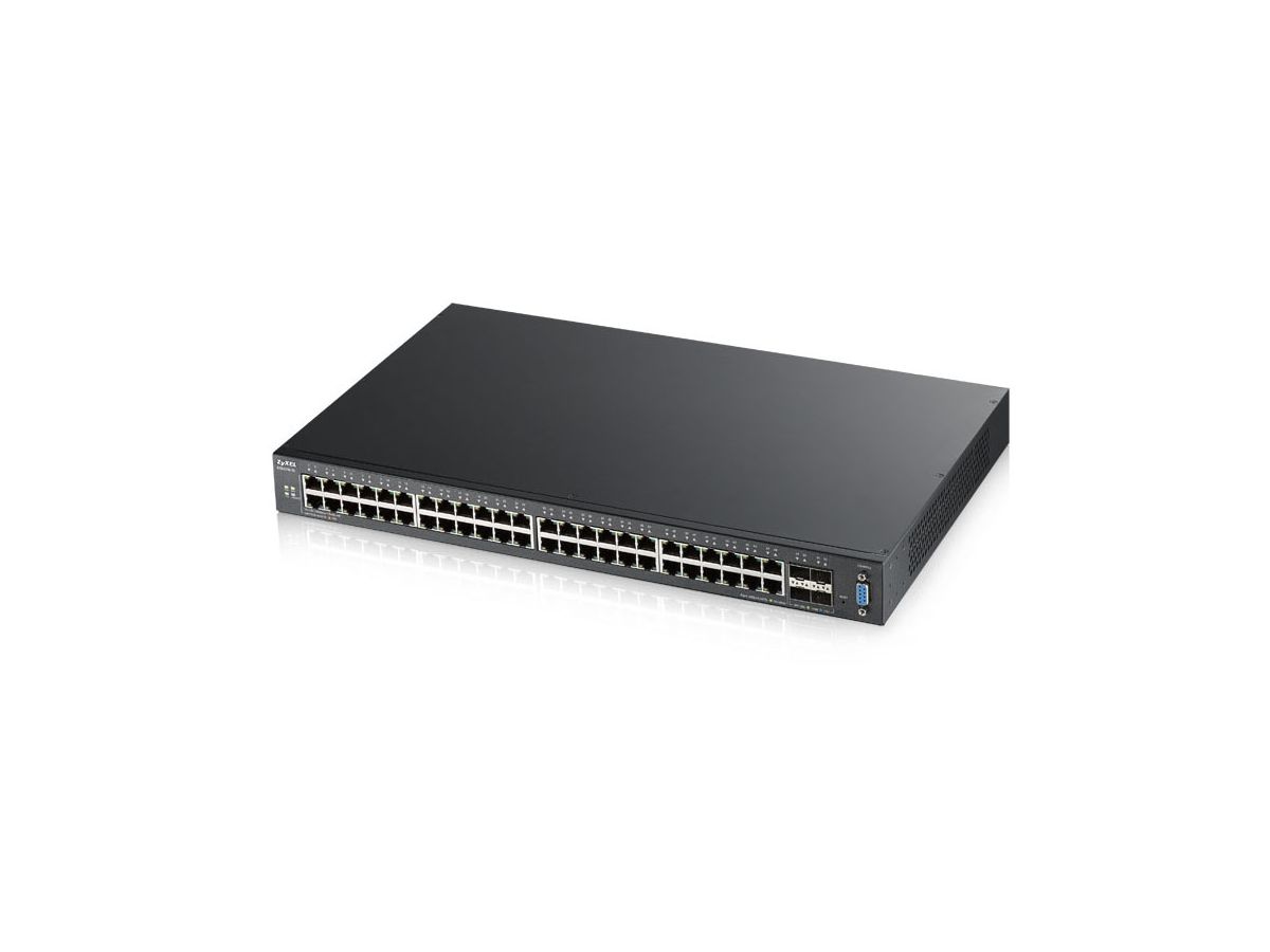 ZyXEL XGS2210-52 Géré L2 Gigabit Ethernet (10/100/1000) Noir 1U