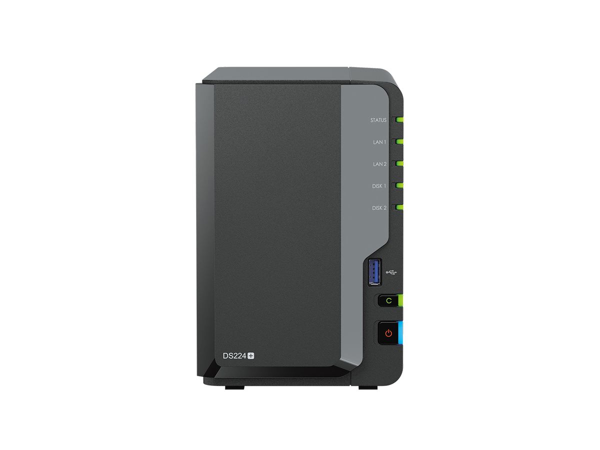 Synology DiskStation DS224+ serveur de stockage NAS Bureau Ethernet/LAN Noir J4125