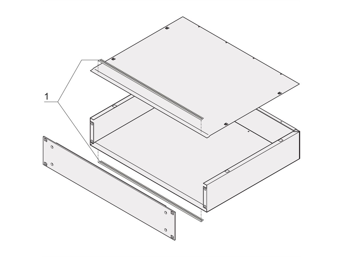 Kit de blindage CEM MultipacPRO SCHROFF, version aluminium