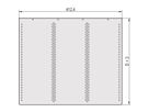 Plaque de recouvrement MultipacPRO SCHROFF pour montage horizontal des tableaux européens, 280 mm