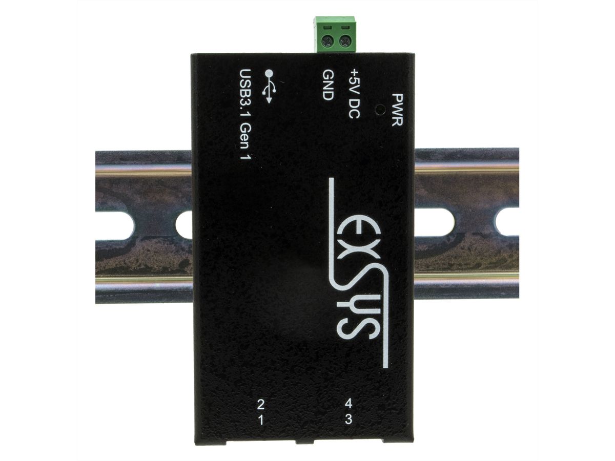 EXSYS EX-1194HMS Hub USB 3.2 Gen1 à 4 ports, C-femelle, protection de surtension