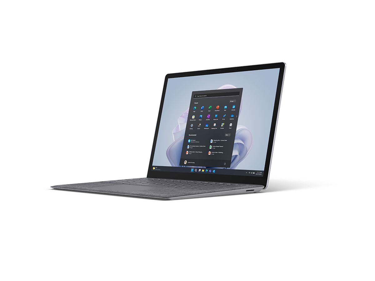 Microsoft Surface Laptop 5 i5-1245U Ordinateur portable 34,3 cm (13.5") Écran tactile Intel® Core™ i5 8 Go LPDDR5x-SDRAM 256 Go SSD Wi-Fi 6 (802.11ax) Windows 10 Pro Platine