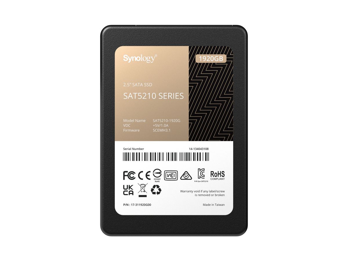 Synology SSD 2.5” SATA 1920GB 2.5" 1920 Go Série ATA III