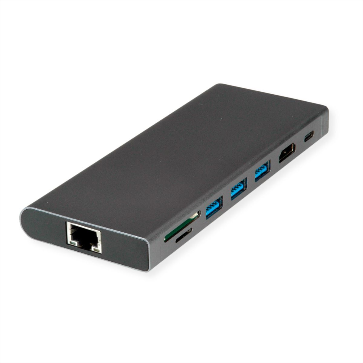 Station accueil USB Type C : 3xUSB 3.0 2xUSB 2- HDMI 4K - VGA - USB C 60W -  RJ45 - Trademos