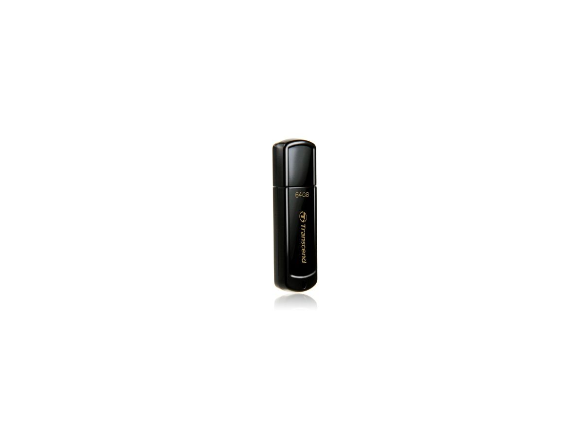 Transcend JetFlash 350 lecteur USB flash 64 Go USB Type-A 2.0 Noir
