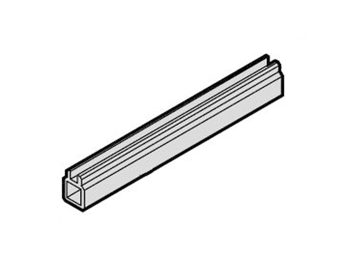 Rail de guidage SCHROFF en plusieurs parties, pièce intermédiaire, extrusion plastique, 280 mm, largeur de rainure 2 mm, gris, 10 pièces