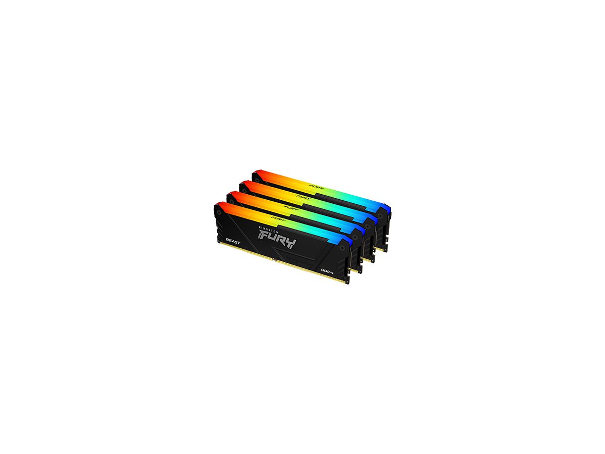 Kingston Technology FURY 32GB 2666MT/s DDR4 CL16 DIMM (Kits de 4) Beast RGB