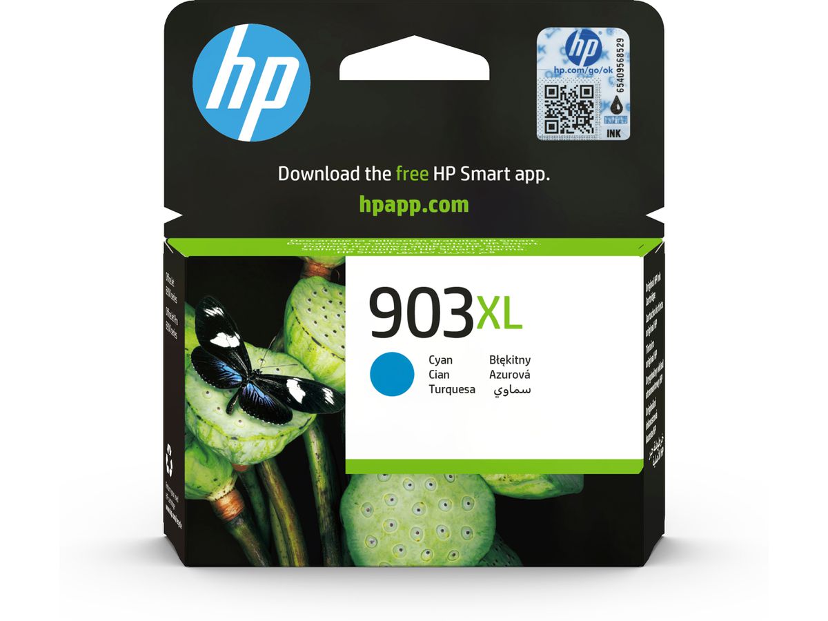 HP 903XL Cartouche d’encre cyan grande capacité authentique