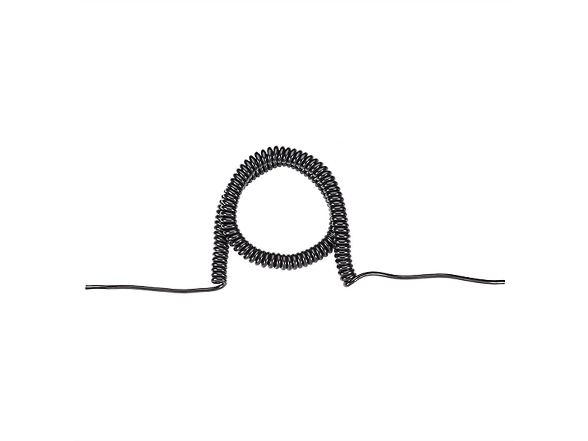 BACHMANN Câble spirale 3G1.5 1.5-6m, YMHY-J noir