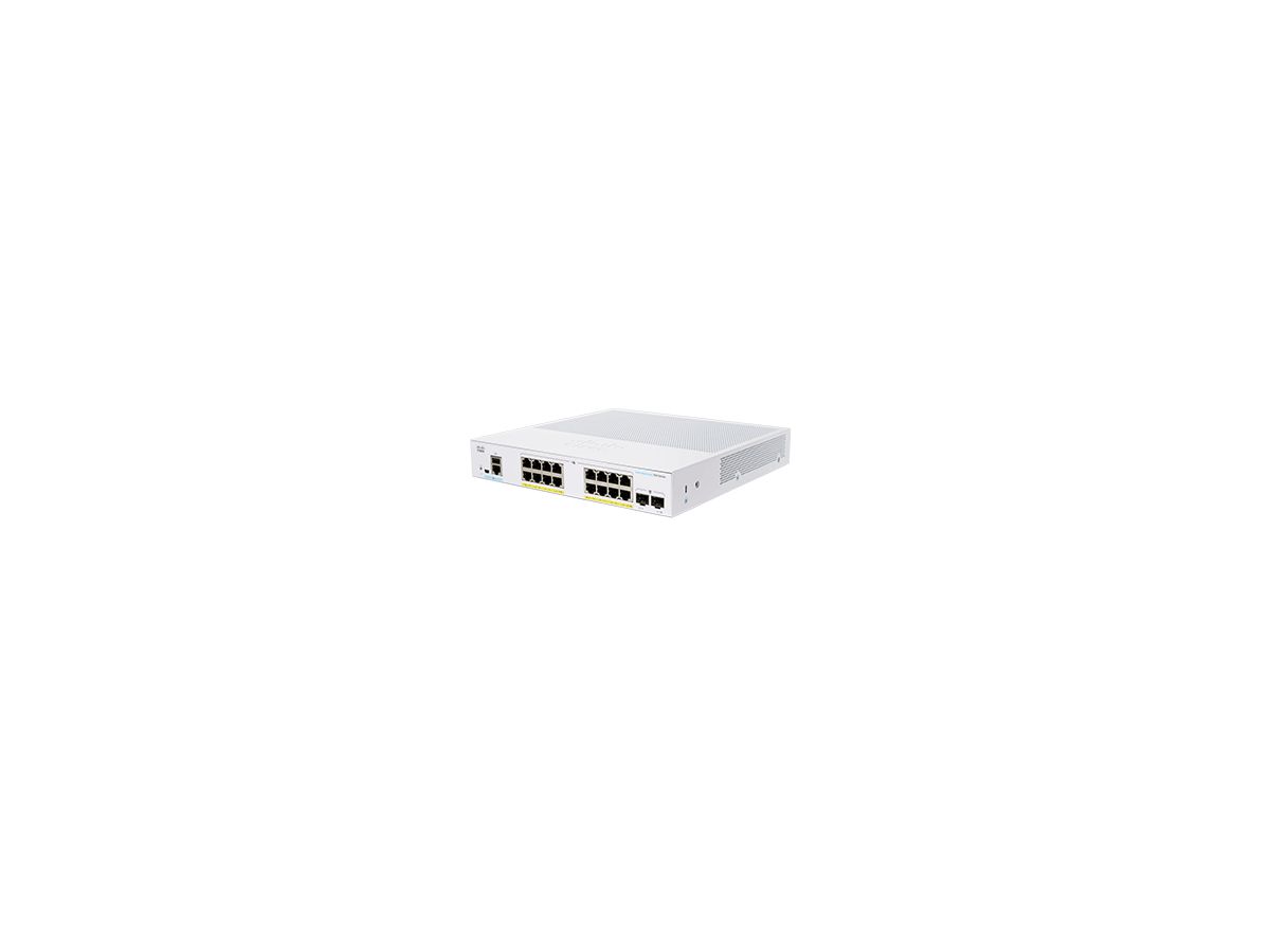 Cisco CBS350-16P-2G-EU commutateur réseau Géré L2/L3 Gigabit Ethernet (10/100/1000) Argent
