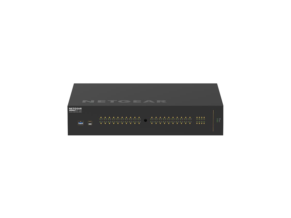 Netgear M4250-40G8XF-PoE++ Géré Gigabit Ethernet (10/100/1000) Connexion Ethernet, supportant l'alimentation via ce port (PoE) 2U Noir
