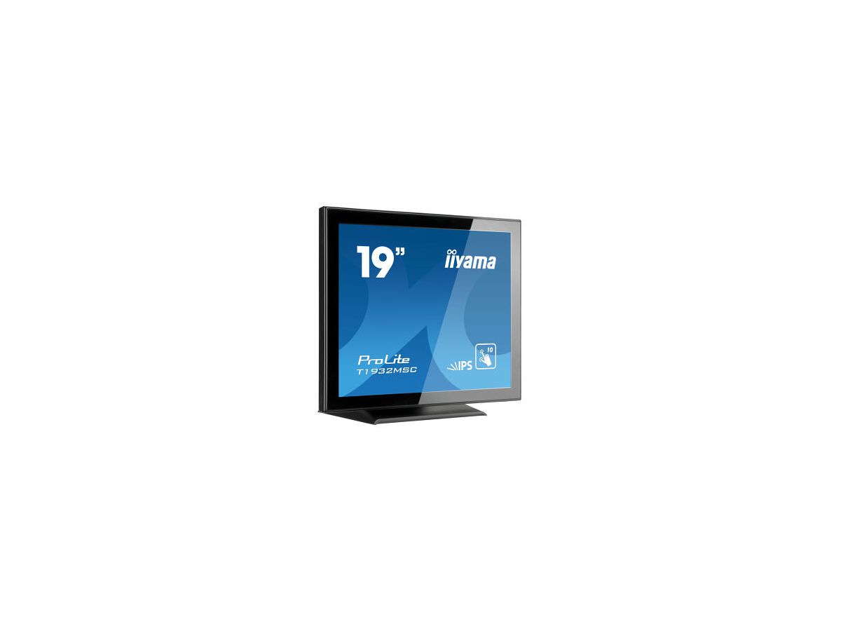 iiyama ProLite T1932MSC-B5X écran plat de PC 48,3 cm (19") 1280 x 1024 pixels LED Écran tactile Dessus de table Noir