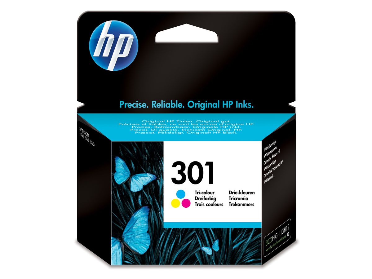 HP 301 Tri-color Ink Cartridge cartouche d'encre Original cyan, magenta, Jaune