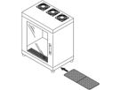 Kit de filtre à air Epcase SCHROFF pour mallette 19'' 300-400D (x3)