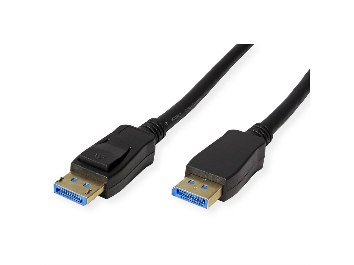 ROLINE Câble DisplayPort v2.0, DP M - DP M, noir, 1,5 m