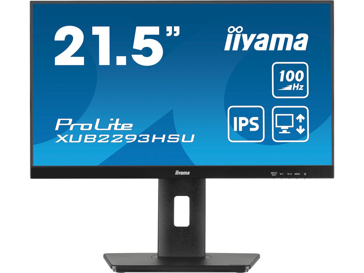 iiyama ProLite XUB2293HSU-B6 écran plat de PC 54,6 cm (21.5") 1920 x 1080 pixels Full HD LED Noir