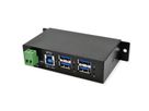 EXSYS EX-1504HMS Hub USB 3.2 Gen1 métallique géré à 4 ports, avec protection de surtension 15KV EDS