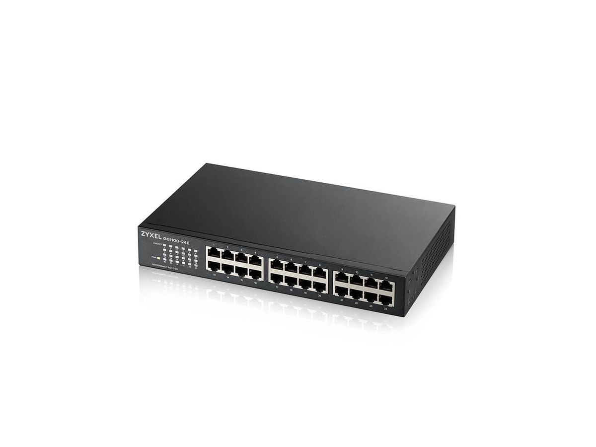 Zyxel GS1100-24E Non-géré Gigabit Ethernet (10/100/1000) Noir