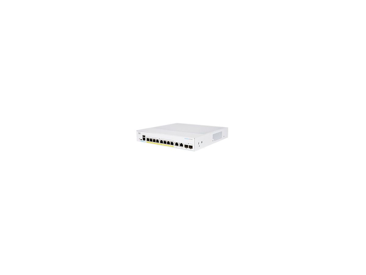 Cisco CBS350-8P-2G-EU commutateur réseau Géré L2/L3 Gigabit Ethernet (10/100/1000) Argent