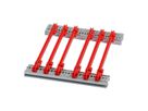 Rail de guidage SCHROFF type standard, PC, 220 mm, 2 mm de largeur de rainure, rouge, 10 pièces