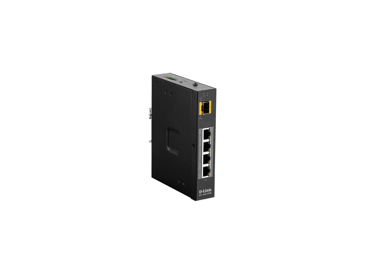 D-Link DIS‑100G‑5PSW Non-géré L2 Gigabit Ethernet (10/100/1000) Noir Connexion Ethernet, supportant l'alimentation via ce port (PoE)