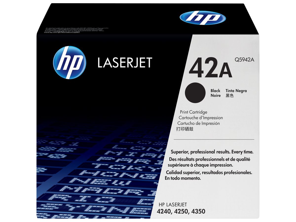 HP 42A toner LaserJet noir authentique