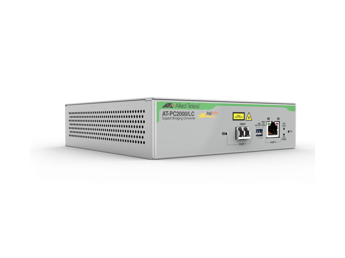 Allied Telesis AT-PC2000/LC-960 convertisseur de support réseau 1000 Mbit/s 850 nm Gris