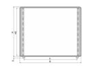 SCHROFF Comptec 19" Desktop Case, non blindé, capot alu, 12 U, 84 HP, 500 mm